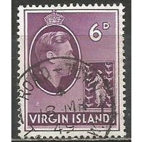 Виргинские острова. Король Георг VI. Герб. 1938г. Mi#78.