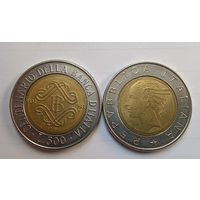 500 лир 1993 столетие банка Италии
