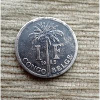 Werty71 Бельгийское Конго 1 франк 1925