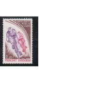 Андорра(Французская)-1980(Мих.309)  **   , Спорт,Велоспорт,  Велосипеды,(одиночка)