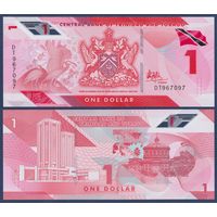 Тринидад и Тобаго, 1 доллар 2020 г, P-W60 (DT, полимер, алый ибис), UNC