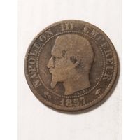 Франция 5 сантим 1857