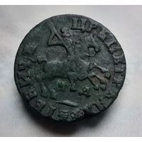 Копейка 1713 года МД , медь , Петр l