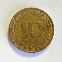 ФРГ 10 пфеннигов 1978 D