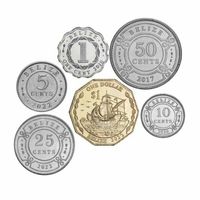 Белиз НАБОР 6 монет 2017-2022 UNC