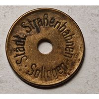 Золинген жетон на трамвай Германия