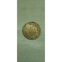 Франция 10 сентим 1965