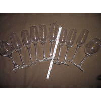 Фужеры,бокалы стеклянные из СССР,10 предметов.С рубля