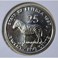 Эритрея 25 центов 1997 год