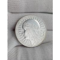 10 злотых Ядвига 1932г.Отличные.