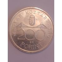 200 форинтов 1992 г. Серебро.
