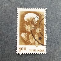 Марка Индия 1980 год Флора