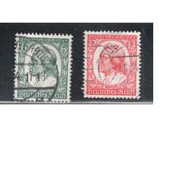 Германия(Рейх)-1934,(Мих.554-555)  гаш. ,  Шиллер (полная серия)