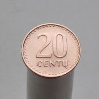 Литва 20 центов 1991