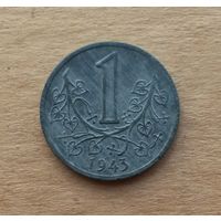 Протекторат Богемии и Моравии (нацистская оккупация Чехии), 1 крона 1943 г.