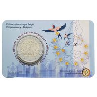 2 евро 2024 Бельгия  Председательство в Совете ЕС блистер BU