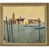 Козловский А.С "Венеция.Вид на Лидо",2011г. Холст, масло. Размер с рамой 94х84 см.