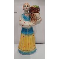 Все лоты с 1р.Девушка в народном костюме Штоф