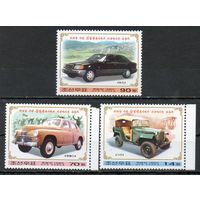 Автомобили Ким Ир Сена КНДР 2003 год 3 марки