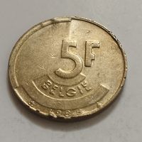 Бельгия 5 франков 1988г.