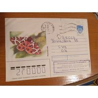 1991 последние провизории СССР - УССР провизорий Киева фауна насекомые бабочка