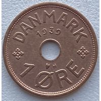 Дания 1 эре 1939 г.