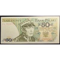 50 злотых 1988г серия HL, UNC