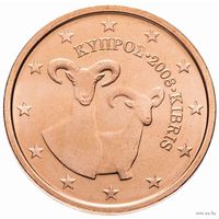 2 евроцента 2008 Кипр UNC из ролла