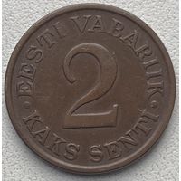 Эстония 2 цента (сенти) 1934 г.