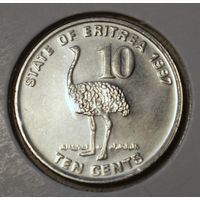 Эритрея 10 центов 1997 год