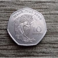 Werty71 Маврикий 10 рупий 2000
