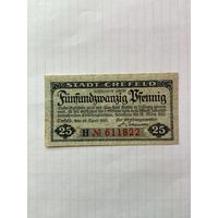 25 пфенигов (нотгельды) Германия г.Крефельд -1402