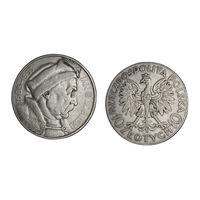 Шикарная Редкая монета  10 злотых 1933 год Ян Собеский - Польша Серебро В коллекцию Много лотов с рубля Лот 10