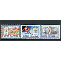 Острова Кука - 1990г. - Олимпийские игры - 3 марки - полная серия, MNH [Mi 1307-1309]. #3-WB-Z-1-3