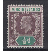 1904 Виргинские острова ** 1/2d, Edward VII (SG 54)