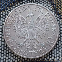 Польша 10 злотых 1933 года, UNC. Ядвига. Буква монетного двора. Серебро. Сторгуй за свою цену, предложи обмен!