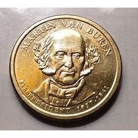 1 доллар США 2008 г. 8-й Президент Мартин Ван Бюрен