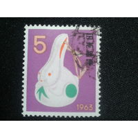 Япония, 1962. Новый год, год Кролика