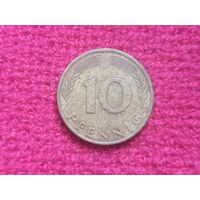 Германия ФРГ 10 пфеннигов 1981 г. F
