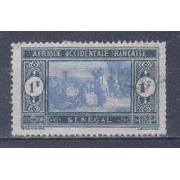 [2239] Французские колонии. Сенегал 1922. Местный мотив.1фр. Гашеная марка.