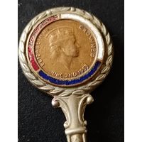 Ложка десертная ложечка 1953 коронация Елизавета ІІ Великобритания
