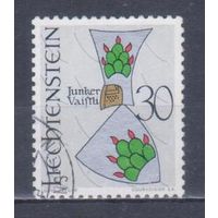 [19] Лихтенштейн 1966. Дворянский герб. Гашеная марка. 1