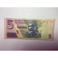 Зимбабве 5 долларов 2019-02