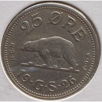 Гренландия 25 эре 1926 г. В холдере
