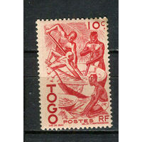 Французские колонии - Того - 1947 - Получение пальмового масла 10С - [Mi.195] - 1 марка. MH.  (Лот 44Jw)-T9P1