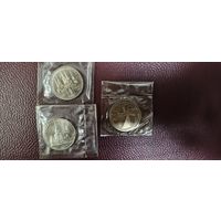 Монеты Олимпиада -80 в запайках (Космос, МГУ, Кремль) одним лотом