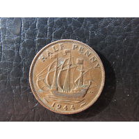 Британия. Пол пенни.1944. С 20 копеек. Распродажа коллекции. Смотрите другие лоты.