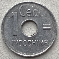 Французский Индокитай 1 сантим 1943 г.