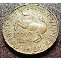 Германия (нотгельды) Провинция Вестфалия 10000 марок, 1923    44,5 мм