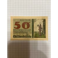 Нотгельд 50 пфеннигов. Германия. Веймарская республика Гильберхут-0201
